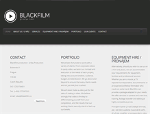 Tablet Screenshot of blackfilm.cz